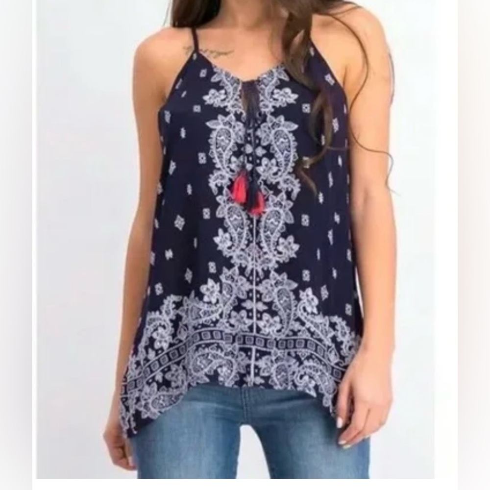 The LUQ Rachell Tie Detail tank camisole top